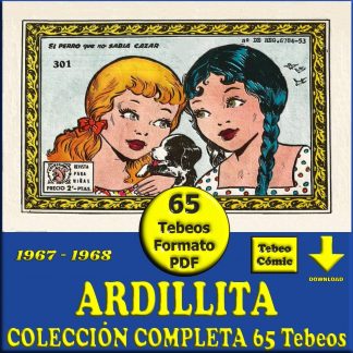COLECCIÓN ARDILLITA – 1967 - Colección Completa – 65 Tebeos En Formato PDF - Descarga Inmediata
