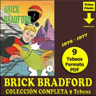 BRICK BRADFORD – 1976 - Colección Completa – 9 Tebeos En Formato PDF - Descarga Inmediata