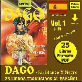 DAGO - De Robin Wood - Vol. 1 - En Blanco Y Negro - En Español – 1995 - Colección De 25 Libros En Formato PDF - Descarga Inmediata
