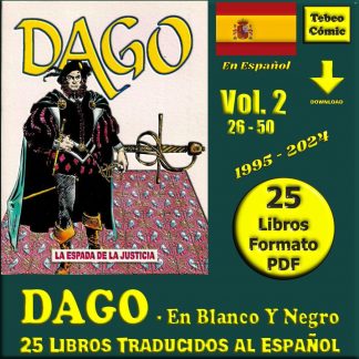 DAGO - De Robin Wood - Vol. 2 - En Blanco Y Negro - En Español – 1995 - Colección De 25 Libros En Formato PDF - Descarga Inmediata