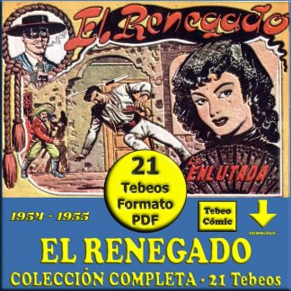 SEBASTIÁN VARGAS - EL RENEGADO – 1954 - Colección Completa – 21 Tebeos En Formato PDF - Descarga Inmediata