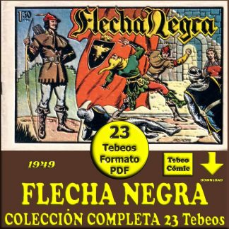 FLECHA NEGRA – 1949 – Colección Completa – 23 Tebeos En Formato PDF - Descarga Inmediata