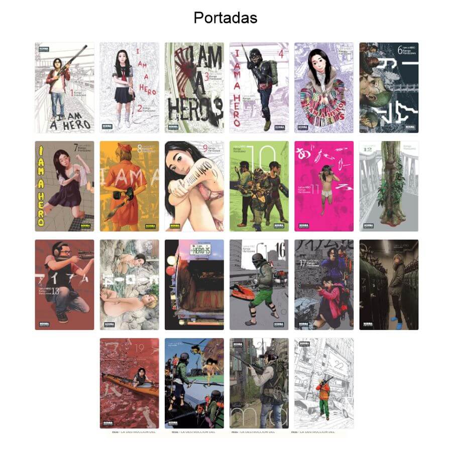 I AM A HERO - 2013 – Colección Completa – 22 Tomos En Formato PDF - Descarga Inmediata