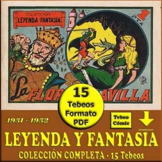 LEYENDA Y FANTASIA – 1951 - Colección Completa – 15 Tebeos En Formato PDF - Descarga Inmediata