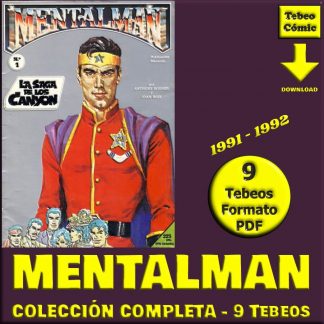 MENTALMAN – 1991 – Colección Completa – 9 Tebeos En Formato PDF - Descarga Inmediata