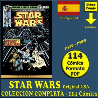 STAR WARS - Original USA - 1977 – Edición Digital - En Español - Colección De 114 Cómics En Formato PDF - Descarga Inmediata