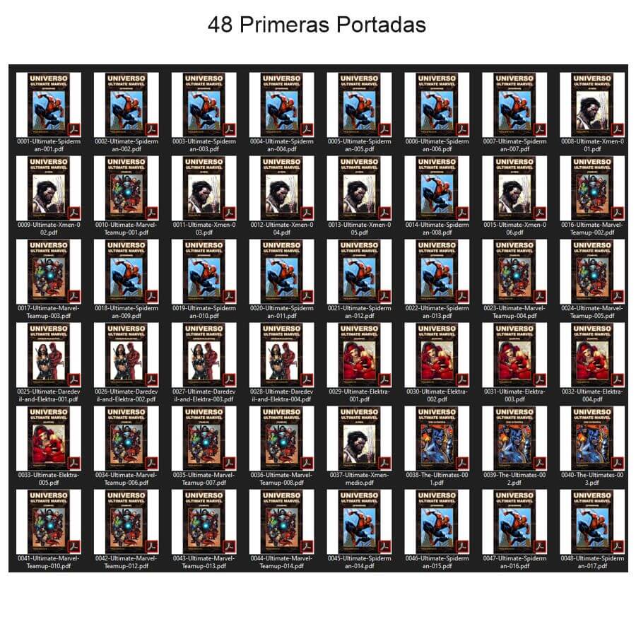 UNIVERSO ULTIMATE MARVEL - Vol. 1 – 2000 - Colección De 274 Cómics En Formato PDF - Descarga Inmediata