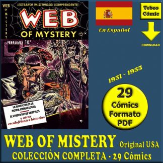 WEB OF MISTERY - En Español - USA Original - 1951 - Colección Completa - 29 Cómics En Formato PDF - Descarga Inmediata