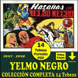 YELMO NEGRO – 1947 - Colección Completa – 14 Tebeos En Formato PDF - Descarga Inmediata