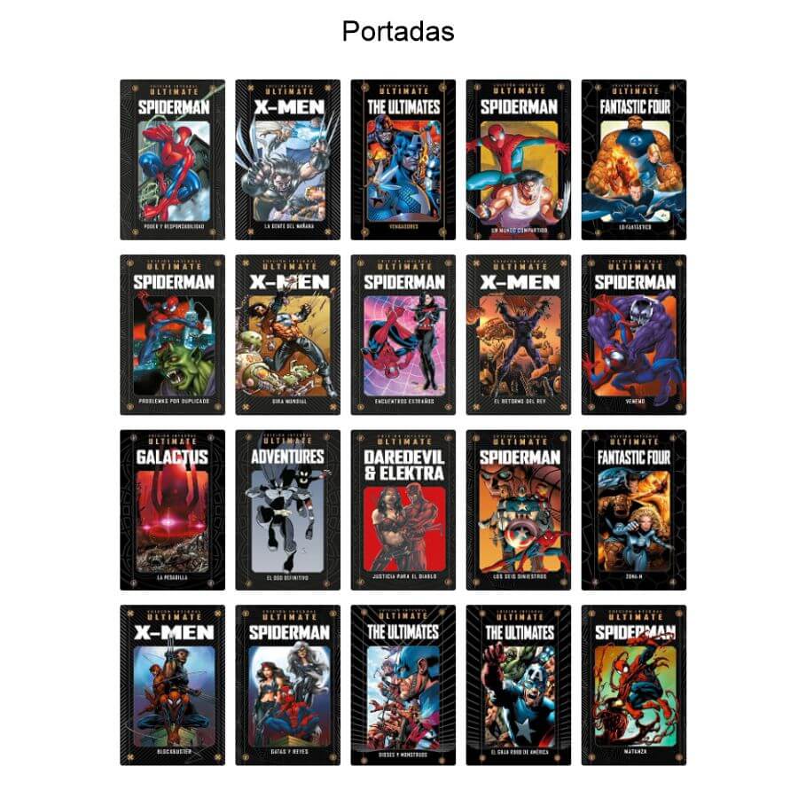 MARVEL EDICIÓN INTEGRAL ULTIMATE - Vol. 1 - Salvat / Panini - 2022 - 20 Tomos En Formato PDF - Descarga Inmediata