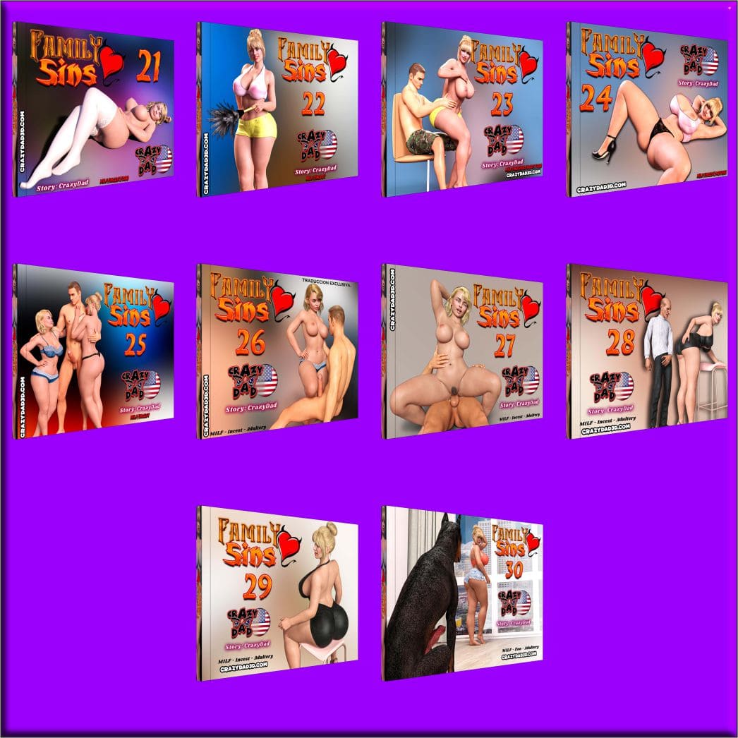 FAMILY SINS – Vol. 3 - Cómic Porno 3D - En Inglés – Colección De 10 Libros En Formato PDF - Descarga Inmediata