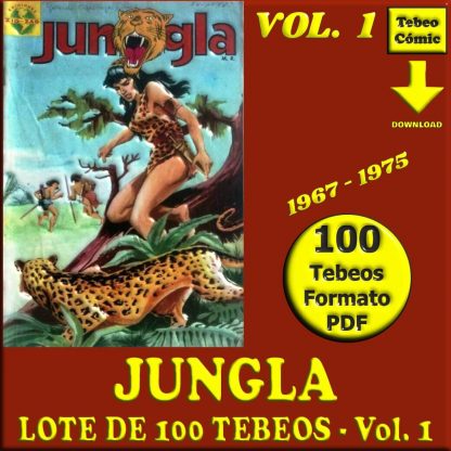 JUNGLA - Vol. 1 - 1967 - Lote de 100 Tebeos En Formato PDF - Descarga Inmediata