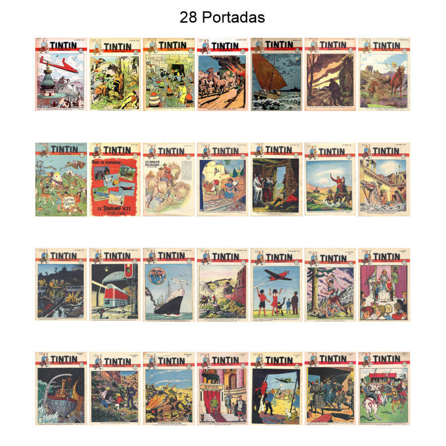TINTIN Edición Belga - Vol. 2 - Años 1948 Y 1949 - Original En Francés - Colección De 105 Revistas En Formato PDF - Descarga Inmediata