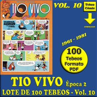 TIO VIVO - Vol. 10 - Época 2 - 1961 - Lote de 100 Tebeos En Formato PDF - Descarga Inmediata