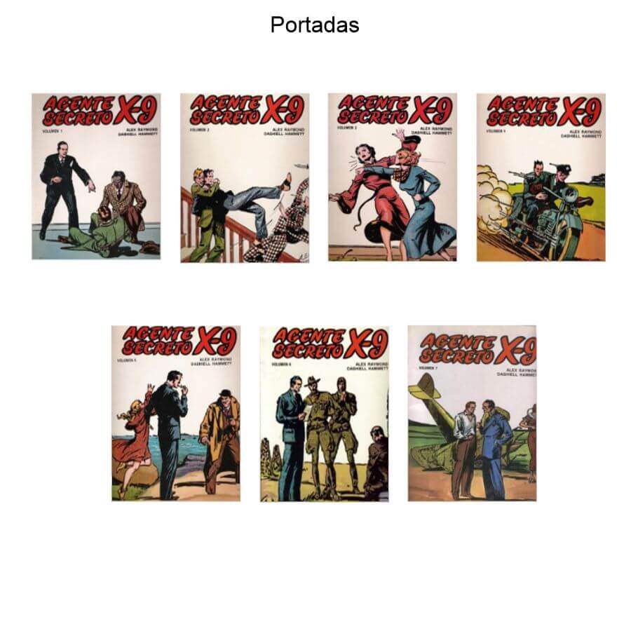 AGENTE SECRETO X-9 - 1979 – Colección De 7 Libros En Formato PDF - Descarga Inmediata