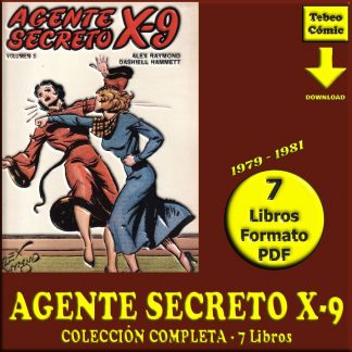 AGENTE SECRETO X-9 - 1979 – Colección De 7 Libros En Formato PDF - Descarga Inmediata