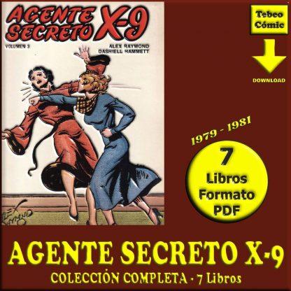 AGENTE SECRETO X-9 - 1979 – Colección De 7 Libros En Formato PDF - Descarga Inmediata