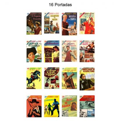 CLÁSICOS DEL CINE - Vol. 1 - 1956 - Novaro - Lote de 100 Tebeos En Formato PDF - Descarga Inmediata
