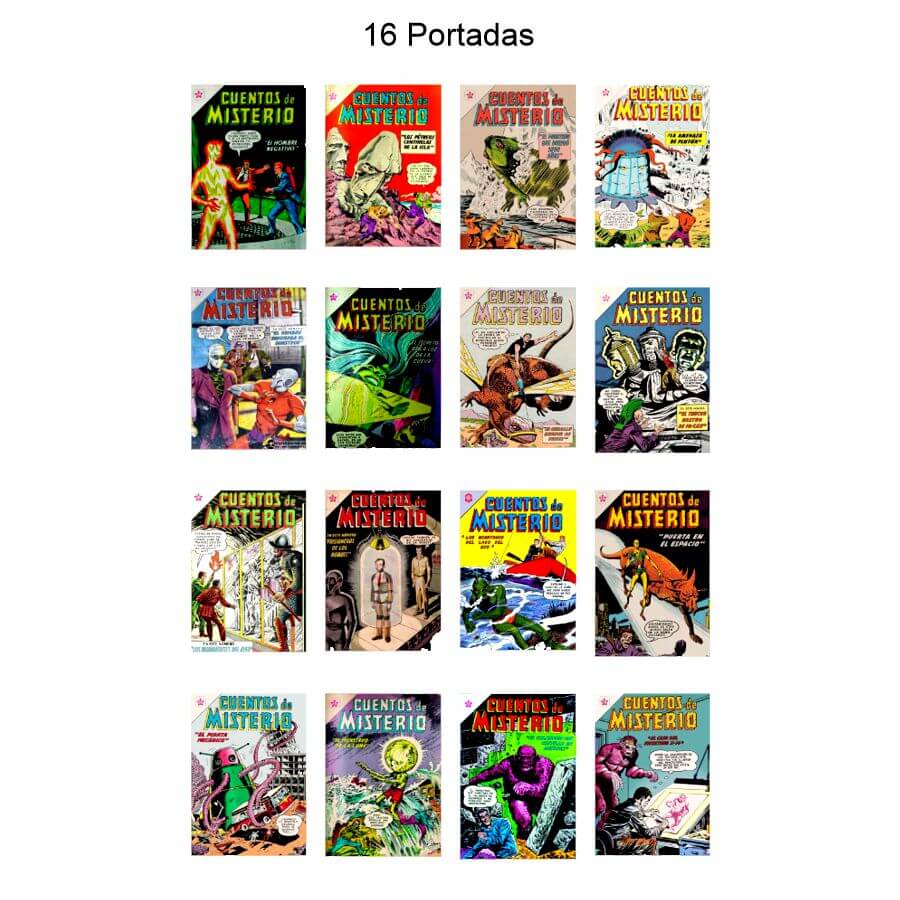 CUENTOS DE MISTERIO - Vol. 1 - 1960 - Novaro - Lote de 100 Tebeos En Formato PDF - Descarga Inmediata