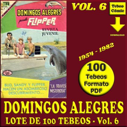 DOMINGOS ALEGRES - Vol. 6 - 1954 - Novaro - Lote de 100 Tebeos En Formato PDF - Descarga Inmediata
