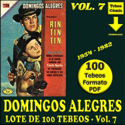 DOMINGOS ALEGRES - Vol. 7 - 1954 - Novaro - Lote de 100 Tebeos En Formato PDF - Descarga Inmediata
