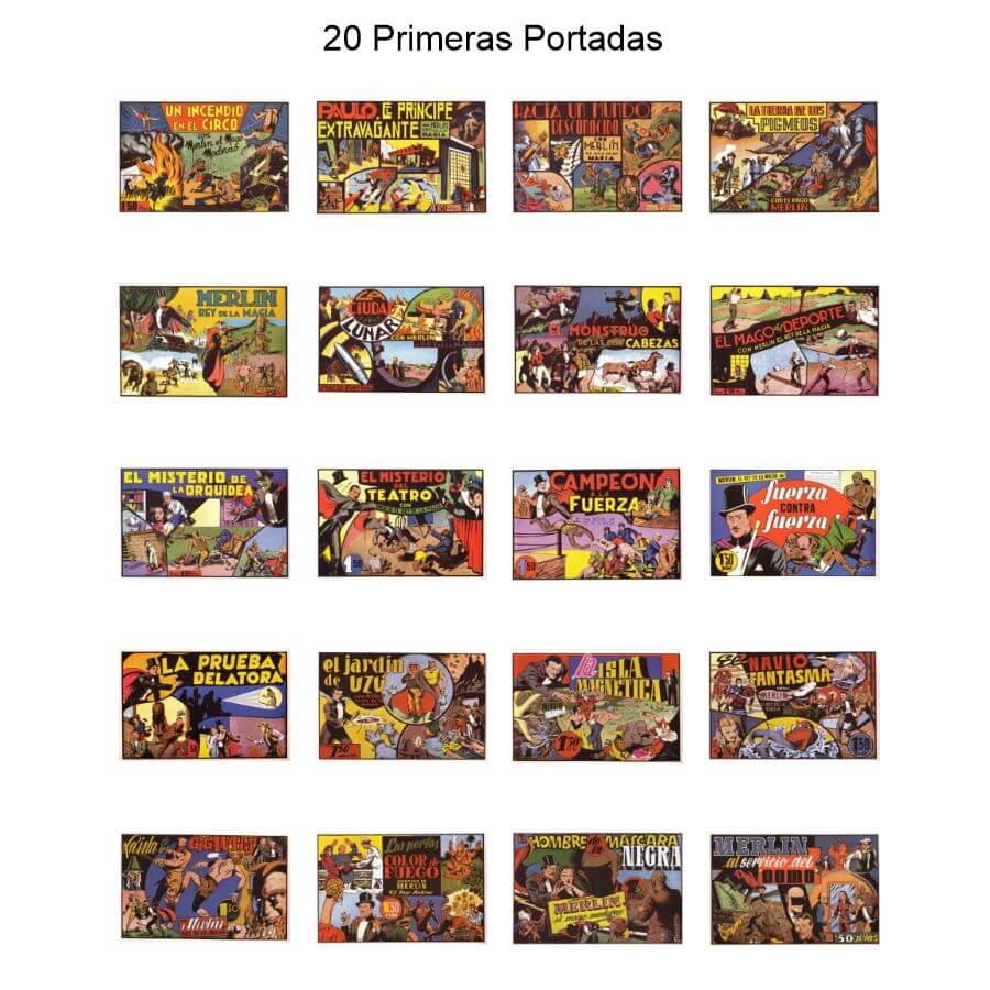 MERLIN EL MAGO MODERNO – Mandrake - Facsímil 1983 – Colección Completa – 16 Tebeos En Formato PDF - Descarga Inmediata