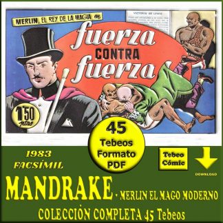 MERLIN EL MAGO MODERNO – Mandrake - Facsímil 1983 – Colección Completa – 16 Tebeos En Formato PDF - Descarga Inmediata