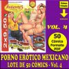 CÓMIC PORNO ERÓTICO MEXICANO – Vol. 4 - Colección De 50 Cómics En Formato PDF - Descarga Inmediata