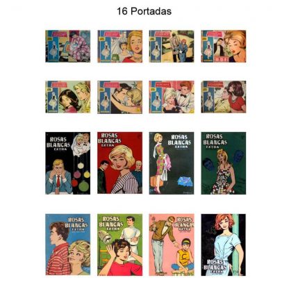 ROSAS BLANCAS EXTRA - 1960 - Colección Completa – 25 Tebeos En Formato PDF – Descarga Inmediata