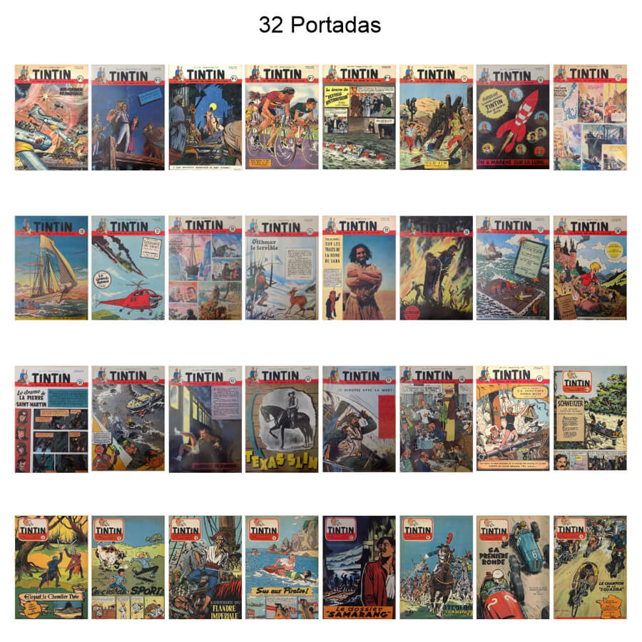 TINTIN Edición Belga - Vol. 4 - Años 1952 Y 1953 - Original En Francés - Colección De 105 Revistas En Formato PDF - Descarga Inmediata