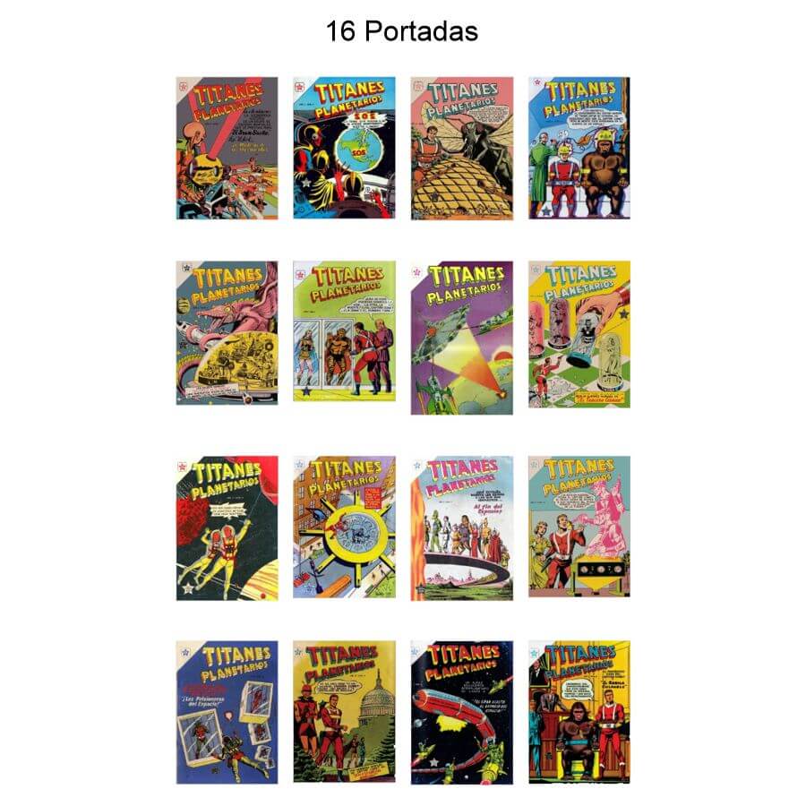 TITANES PLANETARIOS - Vol. 1 - 1953 - Novaro - Lote de 100 Tebeos En Formato PDF - Descarga Inmediata