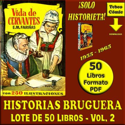 HISTORIAS BRUGUERA (Solo Historieta) - Vol. 2 - 1955 – Lote De 50 Libros En Formato PDF - Descarga Inmediata