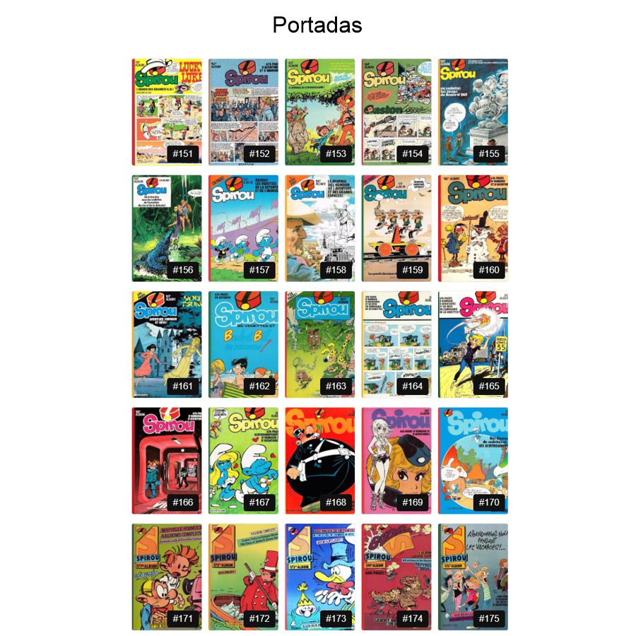 SPIROU ALBUM - Vol. 7 - Original En Francés – 1978 / 1984 - Colección De 25 Tomos En Formato PDF - Descarga Inmediata (copia)