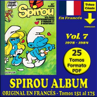SPIROU ALBUM - Vol. 7 - Original En Francés – 1978 / 1984 - Colección De 25 Tomos En Formato PDF - Descarga Inmediata (copia)