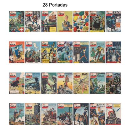 TINTIN Edición Belga - Vol. 5 - Años 1954 Y 1955 - Original En Francés - Colección De 104 Revistas En Formato PDF - Descarga Inmediata