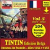 TINTIN Edición Belga - Vol. 5 - Años 1954 Y 1955 - Original En Francés - Colección De 104 Revistas En Formato PDF - Descarga Inmediata