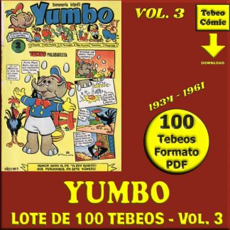 YUMBO - Vol. 3 - 1934 / 1961 - Lote de 100 Tebeos En Formato PDF - Descarga Inmediata