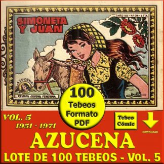 AZUCENA - Vol. 5 - 1951 - Lote de 100 Tebeos En Formato PDF - Descarga Inmediata