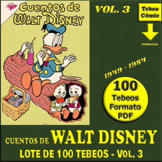 CUENTOS DE WALT DISNEY - Vol. 3 - 1949 - Novaro - Lote de 100 Tebeos En Formato PDF - Descarga Inmediata