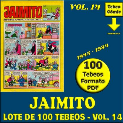 JAIMITO - Vol. 14 - 1945 - Lote de 100 Tebeos En Formato PDF - Descarga Inmediata