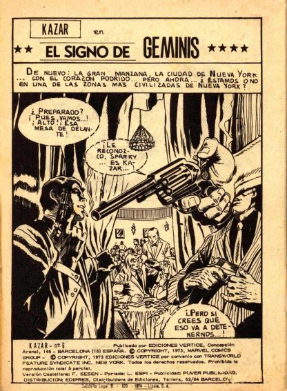 KA-ZAR - EL REY DE LA JUNGLA – 1973 - Vértice - Colección Completa – 8 Libros En Formato PDF - Descarga Inmediata