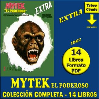 MYTEK EL PODEROSO - Extra – 1967 - Vértice - Colección Completa – 14 Libros En Formato PDF - Descarga Inmediata