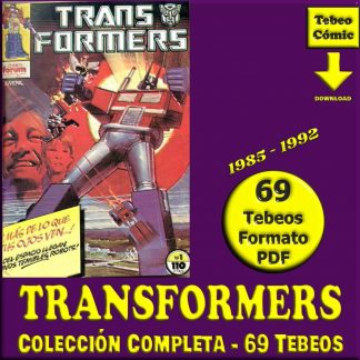 TRANSFORMERS – 1985 - Forum - Colección Completa – 69 Tebeos En Formato PDF - Descarga Inmediata