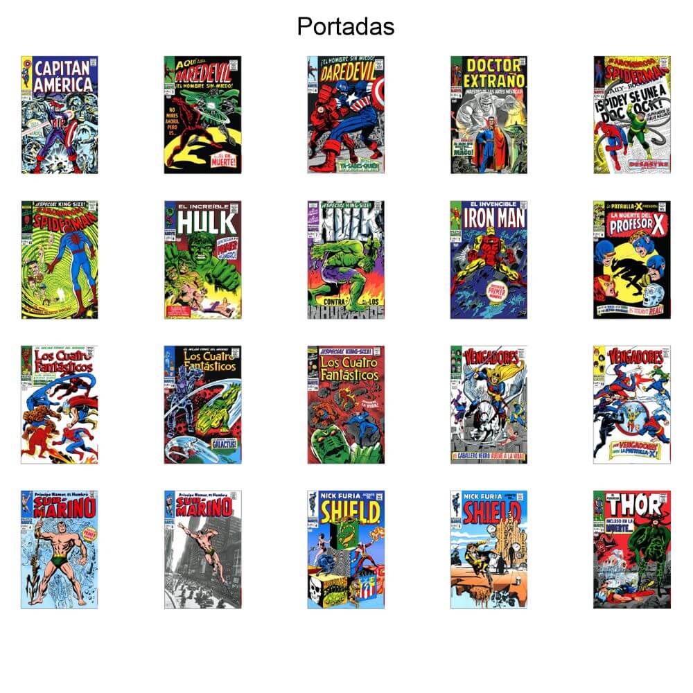 BIBLIOTECA MARVEL - En Color - Vol. 5 - 2022 - 20 Tomos En Formato PDF - Descarga Inmediata