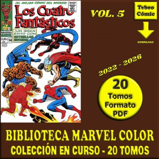BIBLIOTECA MARVEL - En Color - Vol. 5 - 2022 - 20 Tomos En Formato PDF - Descarga Inmediata