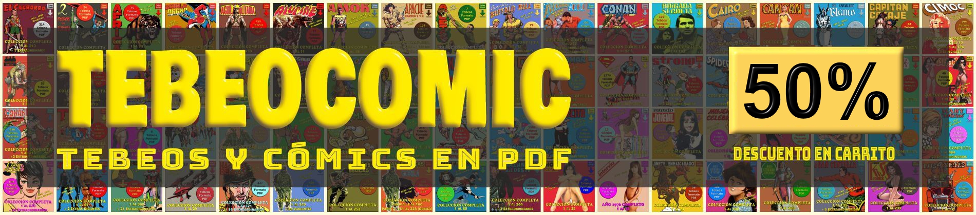 50% De Descuento. Miles de Tebeos y Cómics en Formato PDF para Descarga Inmediata