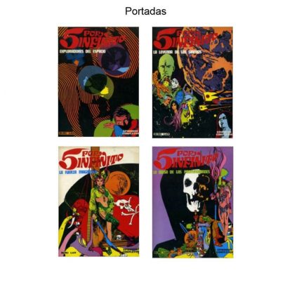 5 POR INFINITO - 1974 - Buru Lan – Colección Completa – 4 Libros En Formato PDF - Descarga Inmediata