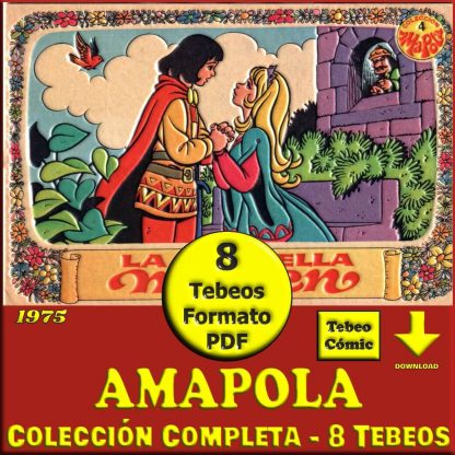 AMAPOLA – 1975 - Colección Completa – 8 Tebeos En Formato PDF - Descarga Inmediata