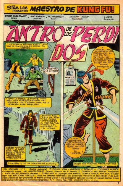 RELATOS SALVAJES ARTES MARCIALES - Vértice 1975 Vol. 1 – Colección Completa – 52 Tebeos En Formato PDF - Descarga Inmediata (copia)