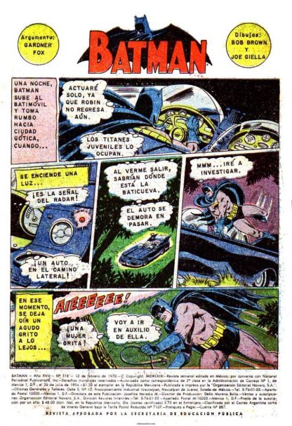 BATMAN - Vol. 6 - 1954 - Novaro - Lote de 100 Tebeos En Formato PDF - Descarga Inmediata